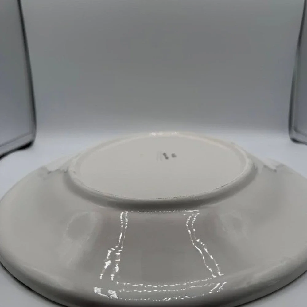 Vintage WCL Fruit Harvest Oval Serving Platter Hand Painted Grapes Pears Peaches